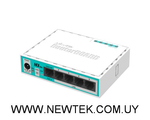 Router MikroTik hEX lite RB750r2 5 Puertos 10/100 Ethernet Passive PoE