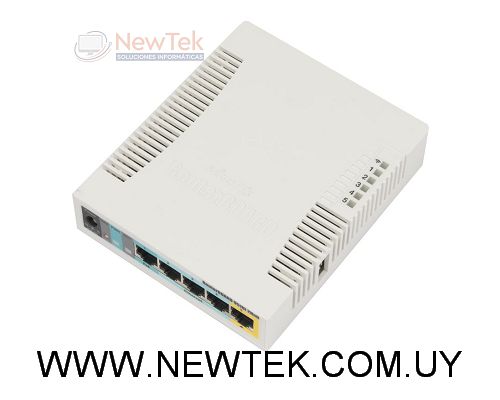 Access Point Inalambrico MikroTik RB951Ui-2HnD 2.4Ghz Ethernet x5 USB CPU 600Mhz