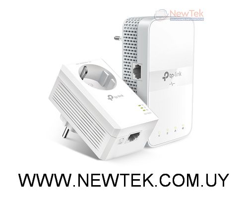 Adaptador Powerline Tp-Link TL-WPA7617 Kit Dual Band 1000 Mbps WiFi Con Enchufe