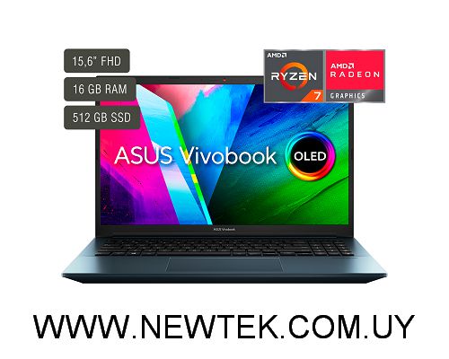 Notebook Asus VivoBook PRO 15 M3500QA-L1245W 15.6" Ryzen 7 5800H 16Gb 512Gb W 11