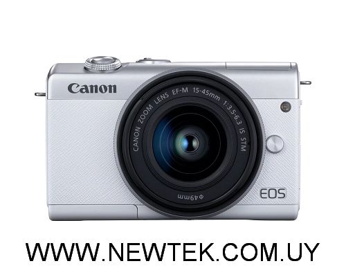 Camara Digital Canon EOS M200 4K Blanca o Negra