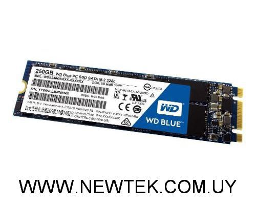 Disco Duro Estado Solido M.2 2280 Western Digital BLUE 3D WDS250G2B0B SSD 250GB