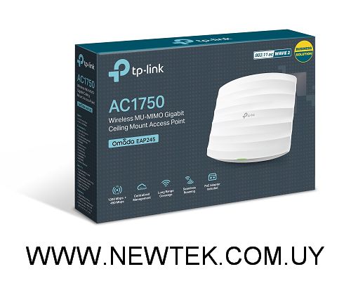 Access Point Tp-Link EAP245 AC1720 Wireless Gigabit 2.4GHz 450Mbps 5GHz 1300Mbps