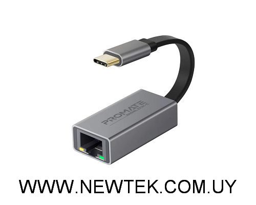 Adaptador PROMATE GigaLink-C USB-C a LAN 10/100/1000Mbps