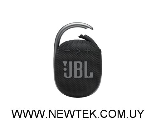 Parlante JBL Clip 4 Negro Bluetooth Portable Bateria 10hs Resistente al Agua