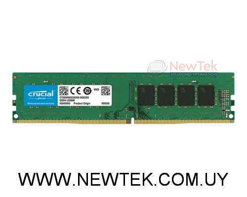 Memoria RAM Crucial 8GB DDR4 3200mhz LC22 UDIMM 1.2v PC4-25600 CT8G4DFRA32A
