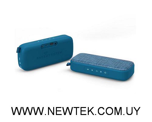 Parlante 2.0 Energy Sistem Fabric Box 3+ Trend Blueberry Bluetooth USB M-SD F.M