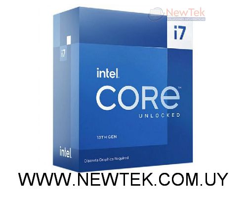 Procesador Intel Core i7-13700K Hasta 5.40Ghz 16 Nucleos Socket 1700 13va gen