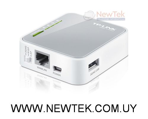 Router Inalambrico TP-Link TL-MR3020 3G/4G Portable 2.4Ghz 150Mbps RoHS CE FCC