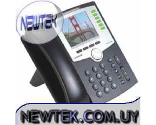 Telefono IP VoIP Cisco SPA962 6 Lineas con 2 Port Switch PoE SIP v2