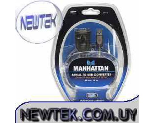 Adaptador USB 2.0 Serial Manhattan 205146