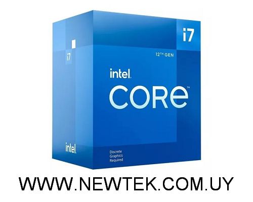 Procesador Intel Core i7-12700F Hasta 4.90Ghz 12 Nucleos Socket 1700 12va gen
