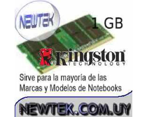 Memoria Ram Kingston 1GB SODIMM 200 espigas DDR2 KVR667D2S5/1G notebook